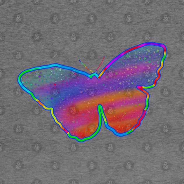 Neon butterfly by Gavlart